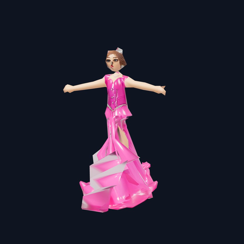 Elegant Princess Character Model Pack with Detailed Textures